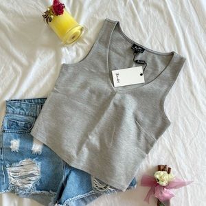 Bardot Deep V Top